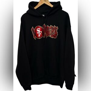 Men’s Gilden San Francisco 49ers Sweatshirt Hoodie SZ L